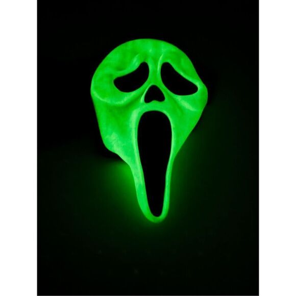 Vtg Scream Ghost Face Glow In The Dark Face  Mask Easter Unlimited - Picture 2 of 14